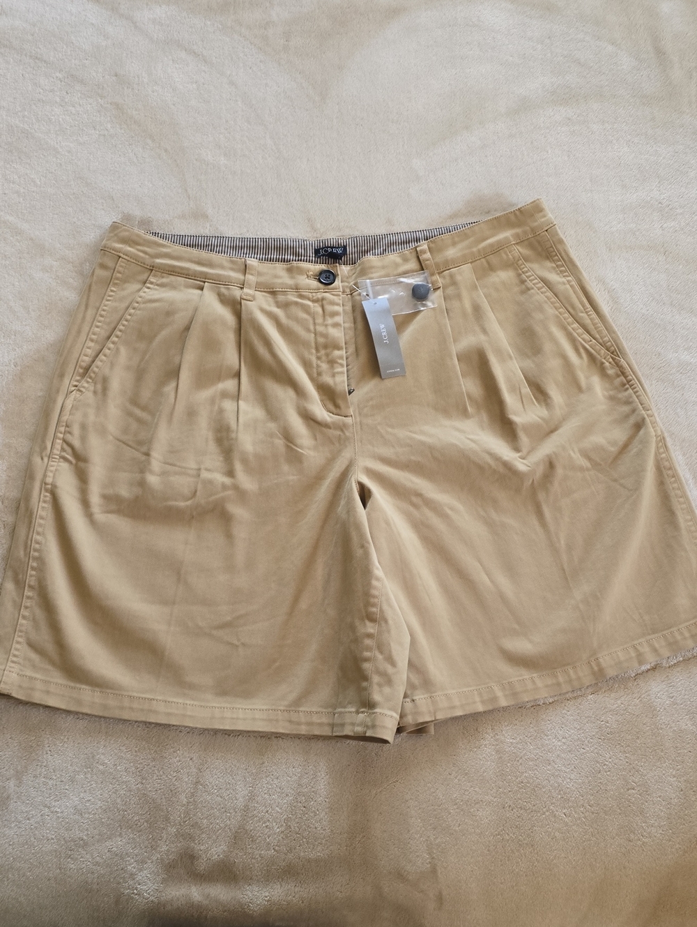 J. Crew Tan Pleated Women’s Shorts